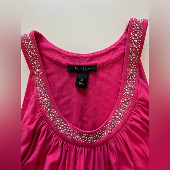 WHBM Tank top With Medal Rhinestones Size Medium - Picture 3 of 6